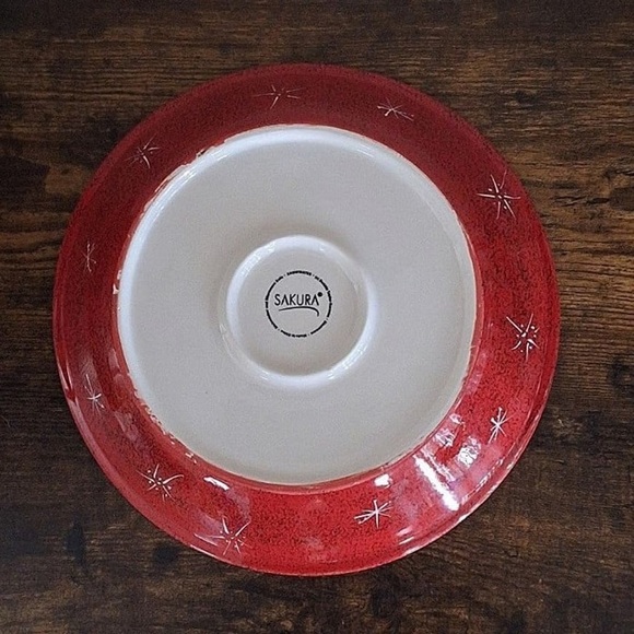 Sakura Snowmates Debbbie Taylor Kerman Pie Plate Bowl - Picture 6 of 10
